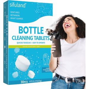 It’sgood Reinigingstabletten voor Drinkflessen – 30 Stuks – Voor Geurwaterflessen, Bidons & Waterflessen – Grondige Schoonmaak Zonder Schrobben