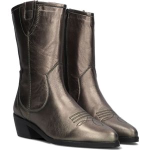 Notre-V 18050 Enkellaarsjes - Enkelboots met rits - Dames - Goud - Maat 39