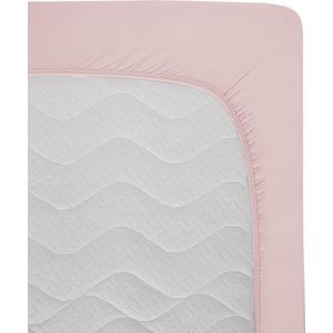 Hibboux hoeslaken Milou jersey 160x200 roze