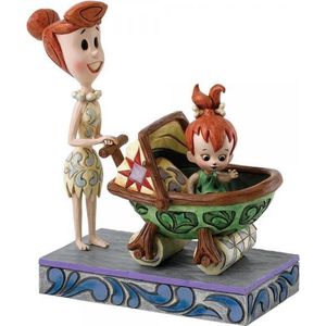 Jim Shore Wilma Flintstone and Pebbles ""Bedrock Buggy"" nr. 4058334