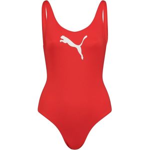 Puma - Women Swimsuit - Badpak - M - Rood