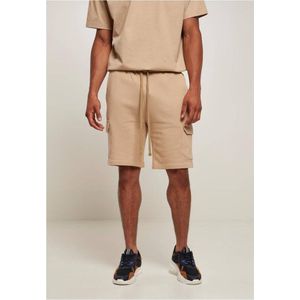 Urban Classics - Organic Cargo Sweat Korte broek - S - Beige