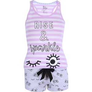 Violetkleurige, tweedelige pyjama - Rise & Sparkle