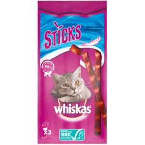 Whiskas Sticks 18 g - Kattensnack - Zalm