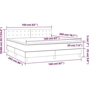 vidaXL-Boxspring-met-matras-kunstleer-zwart-160x200-cm