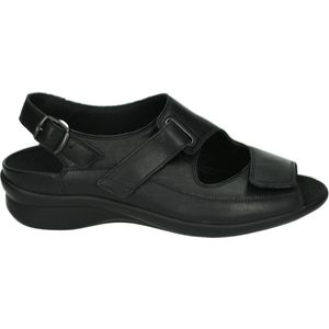 Durea 7178 H - Platte sandalenDames Sandalen - Kleur: Zwart - Maat: 38