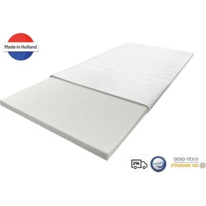 Nirwana Topper Matras 100x220 Traagschuim - 7 cm dik - Topdekmatras - Extra Comfort