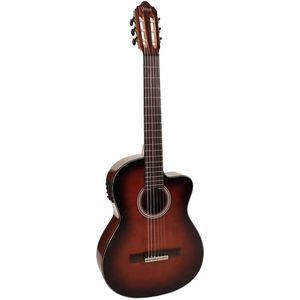 Valencia VC564CEBSB klassieke gitaar 4/4, sitka & walnoot, preamp en cutaway, hoogglans brown sunburst finish