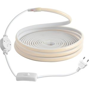 COB LED Strip 2m 220V Waterproof 288leds/m Cold White 6000K Lighting for Outdoor Decoration