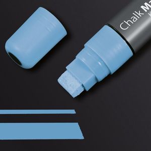 Sigel krijtmarker - beitelpunt - 5-15mm - afwasbaar - blauw - SI-GL175