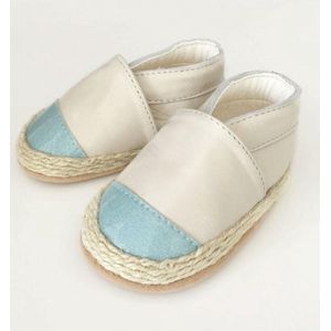 Babyschoentjes-espadrilles-Aquamarine / 6-9 mnd