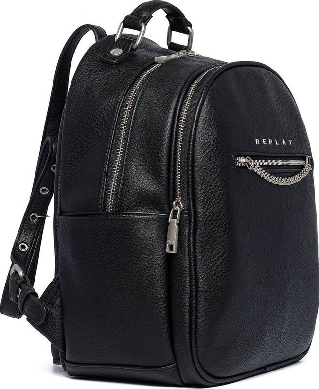 REPLAY Rugzak Small Backpack Black Zwart