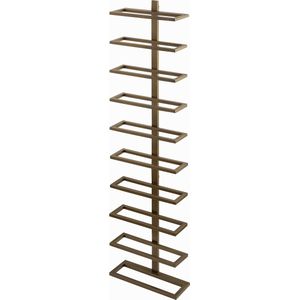 PTMD Icon Brass Iron Wall Wine Rack Vertical Layers