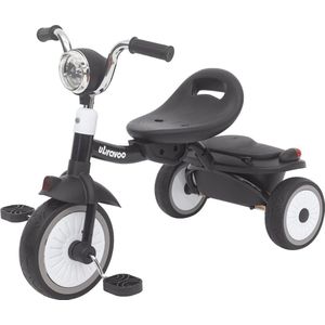 X-Qlusive Driewieler - Zwart - Opvouwbaar - Schokabsorberende Wielen - Fiets - Kind - Peuter - Baby - Zwart - 1 tot 5 jaar