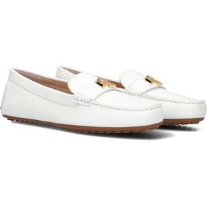 LAUREN RALPH LAUREN Barnsbury Flats Driver Mocassins - Instappers - Dames - Wit - Maat 38