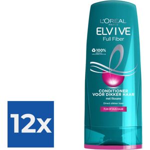 L’Oréal Paris Elvive Full Fiber Conditioner - 200 ml - Voordeelverpakking 12 stuks