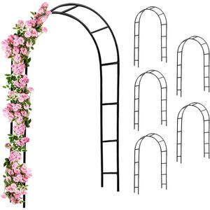 Gardebruk Rozenboog - Set van 6 240x140x37cm - Zwart