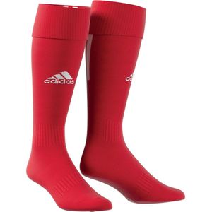 adidas Santos 18 Sportsokken - Maat 43 - Unisex - rood/wit