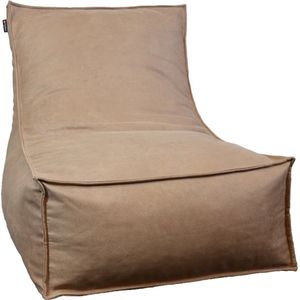 Lounge zitstoel/zitzak - kind - suedelook - camel