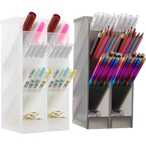 Inovra ® Bureau-organizer Set van 4 Stuks met 16 Vakken voor Cosmetica en Briefpapier