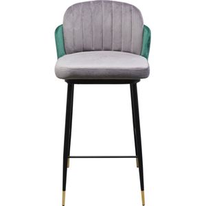 Barkruk Hojas grijs en groen Kare Design