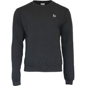Donnay Heren - Fleece Crew Sweater Dean - Zwart - XXL