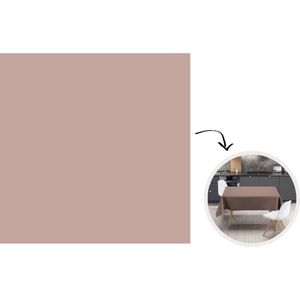 Tafelkleed - Tafellaken - 100x100 cm - Roze - Palet - Oud - Effen - Oudroze - Binnen en Buiten