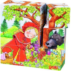 Goki Blokkenpuzzel Sprookjes Junior Hout 9-delig