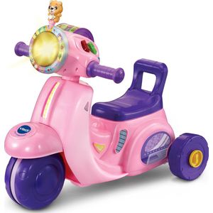 VTech 2 in 1 Loopscooter - Educatief Speelgoed - Ombouwen tot Driewieler - Speelgoed vanaf 1 Jaar - Roze