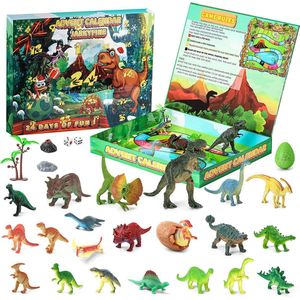 MONTKIARA Adventskalender 2022 kinderen dinosaurusspeelgoed adventskalender kerstcadeaus voor kinderen, 24 dagen countdown adventskalender voor jongens, meisjes, kinderen, tieners, mannen