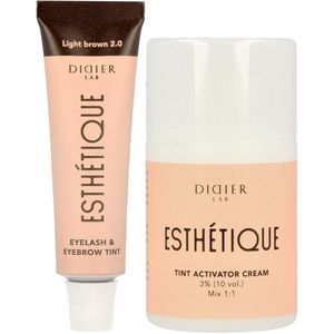 Didier Lab Wenkbrauw- en wimperverf + activator Didier Lab set van 2