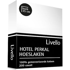 Livello Hotel Hoeslaken Egyptisch Katoen Perkal White 100x220