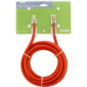 Gimeg Gasslang PVC 1/4 links x quick release 5 meter