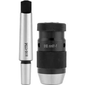 0-16mm Quick Release Boorkop 45# Stalen Zelfspannende Sleutelloze Boorkop Voor Draaibank Boor klauwplaten Draai Power Tool
