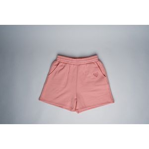 SWEAT SHORT - LOUNGEWEAR - DAMES - KATOEN - BLUSH FLEECE BE WILD FOR A WHILE - NUDE PINK - L - 4 MATEN BESCHIKBAAR