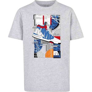 Mister Tee - Kids Sneaker Collage Kinder T-shirt - Kids 146/152 - Grijs