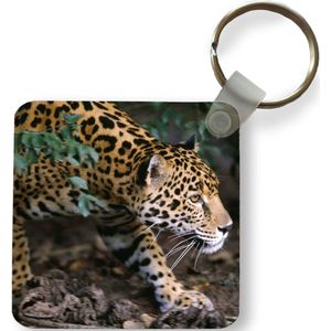 Sleutelhanger - Uitdeelcadeautjes - Sluipende jaguar in bos - Plastic