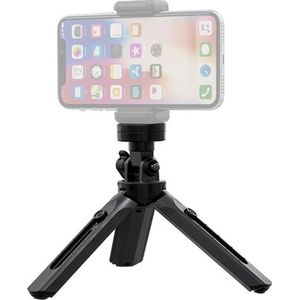 Peachy Mini Tripod met Telefoonhouder en standaard 1/4 inch camera bevestiging