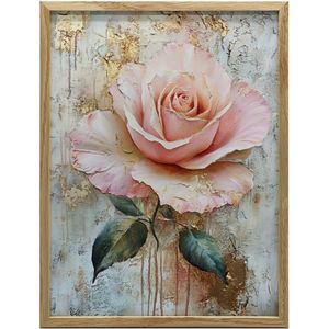 Rose Glow, 50x70 cm, zonder lijst, premium canvas op spieraam
