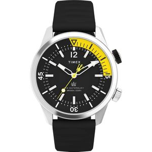 Timex Waterbury Dive TW2V73400 Horloge - Rubber - Zwart - Ø 41 mm