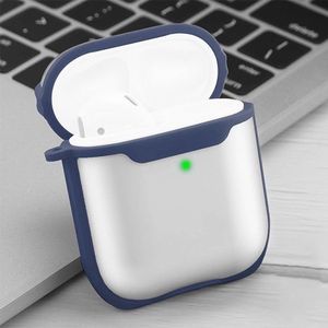 Mobigear - Hoesje geschikt voor Apple AirPods 2 Hoesje Flexibel TPU | Mobigear Shockproof - Donkerblauw