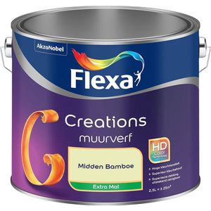 Flexa - Creations Muurverf Extra Mat - Midden Bamboe - Mengverf - 2.5 Liter