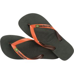 Havaianas BRASIL MIX - Groen/Oranje - Maat 45/46 - Unisex Slippers