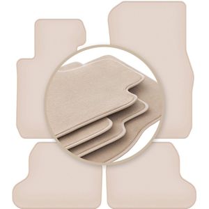 PREMIUM beige vloermatten voor: BMW 2 F22 Coupé 2014-2022