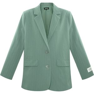 Blazer met print The cocktail club - krijtstreep - nieuwe collectie - herfst/winter - dames - groen - maat M