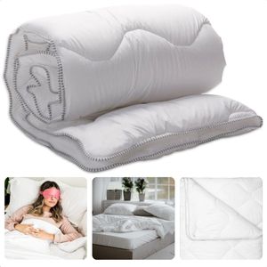 Cheqo® 4 Seizoenen Dekbed - 200x220 - 100% Katoen - Wit - Beddengoed - Anti-Allergie - Zomerdekbed - Winterdekbed - Hotel Kwaliteit - All Season - Extra Comfort - Polyester - Machinewasbaar