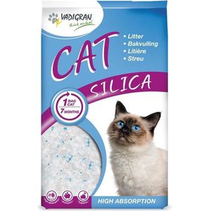 Vadicat silica kattenbakvulling / kristallen - 1 ST à 7,5 KG - 16 liter