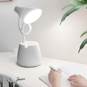 Mrs. Jones Bureaulamp voor kinderen dimbare led 24 helderheidsniveaus 3 helderheidsniveaus USB-oplaadbaar touch-schakelaar voor lezen studeren. .