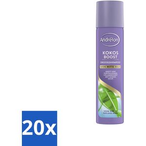 Andrélon - Kokos Boost - Droogshampoo - Fris & Vol Haar - 245 ml - Bulkverpakking - 20 stuks