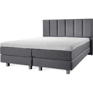 Boxspring Luxe 180x220 Vertical Antraciet Lederlook